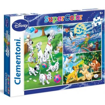 Clementoni Disney Lví král Dumbo Kniha džunglí 25236 3 x 48 dílků