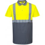 Portwest Polokošile Two-Tone S479 krátký rukáv reflexní Žlutá/šedá S – Zboží Dáma