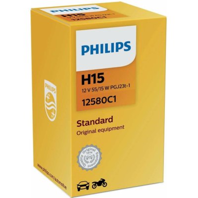 Philips Standard H15 PGJ23t-1 12V 15/55W 12580C1 – Zboží Mobilmania