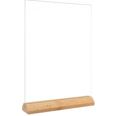 ČistéDřevo Oboustranný stojan na menu A4 – Zboží Mobilmania