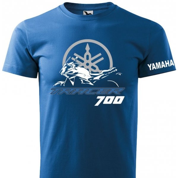 MOTO TRIKA pánské triko s motivem Yamaha Tracer 700 Světle modrá od 699 Kč  - Heureka.cz