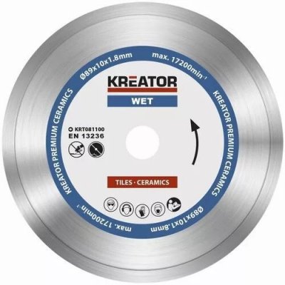 Kreator Diamantový kotouč celoobvodový 89 mm KRT081100 – Zbozi.Blesk.cz