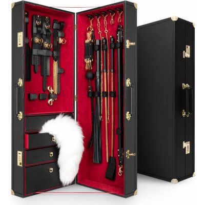 Bedroom Fantasies Bondage Suitcase Cow Leather 17 pcs – Zboží Dáma