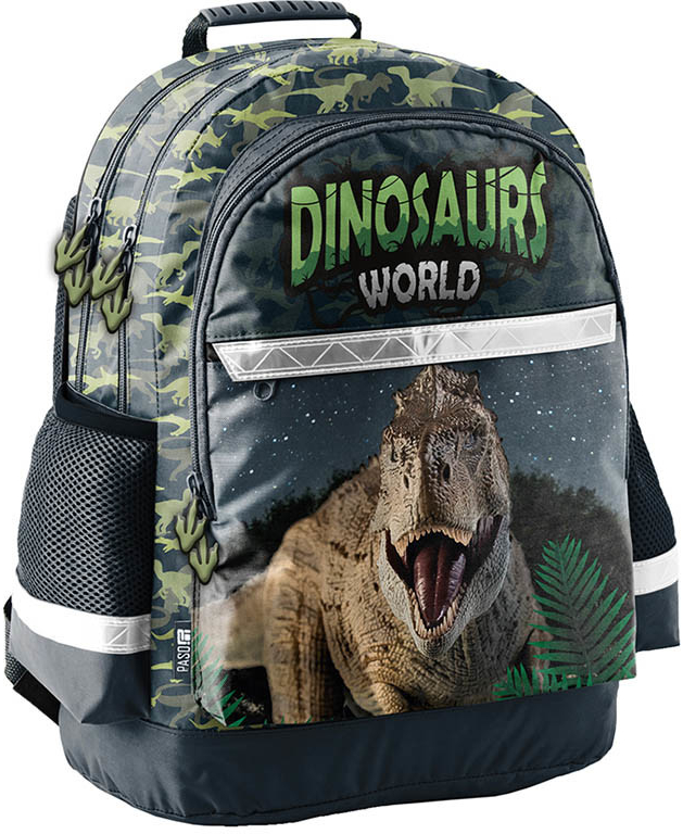 PASO batoh Dinosauři T-Rex černý