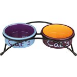 Trixie set keramických misek se stojánkem 2x0,3 l/12 cm – Zboží Dáma