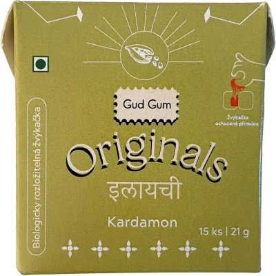 Gud Gum kardamon přírodní žvýkačky - 15 ks – Hledejceny.cz