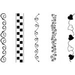 Creatoys Gelová razítka Bordury – Zboží Mobilmania