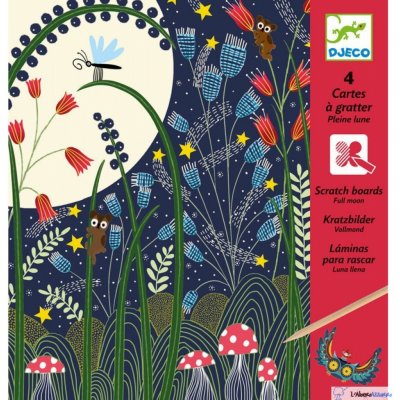 Djeco Vyškrabovací obrázky V měsíčním svitu – Zboží Dáma