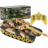 RC model KIK RC tank T-80 No.9995 s dobíjecím packem USB+adaptér 2,4 GHz písková RTR 1:32