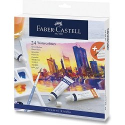 Faber-Castell Akvarelové barvy 24 ks, tuba 9 ml 169624