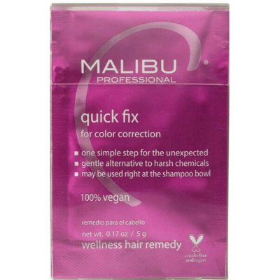 Malibu C Quick Fix regenerační a čisticí kúra na vlasy 12x5 g – Hledejceny.cz