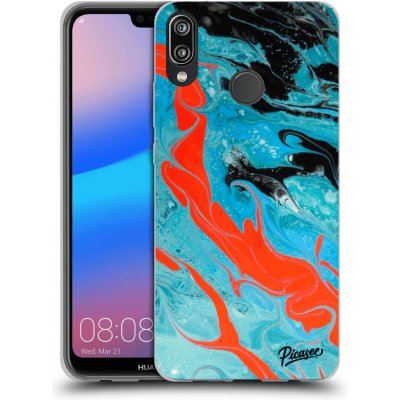 Pouzdro Picasee silikonové Huawei P20 Lite - Blue Magma černé – Zboží Mobilmania