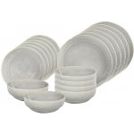 HIT Jídelní sada talířů Earth šedá 18 ks – Zboží Mobilmania