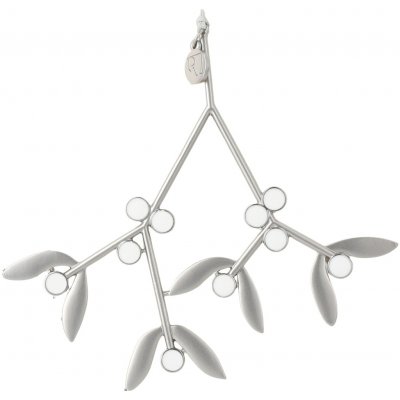 räder Kovová vánoční ozdoba Mistletoe Silver stříbrná barva kov – Zboží Dáma
