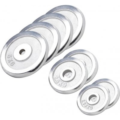 Gorilla Sports sada zátěžových kotoučů chrom 27,5 kg 31mm – Hledejceny.cz