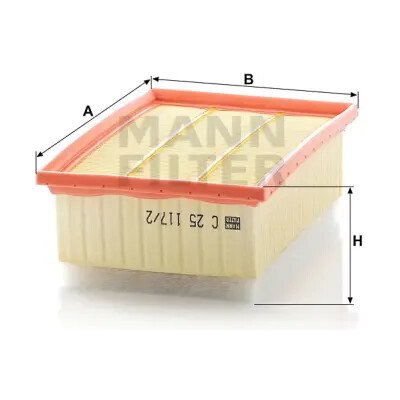 MANN FILTER Vzduchový filtr C 25 117/2 – Hledejceny.cz