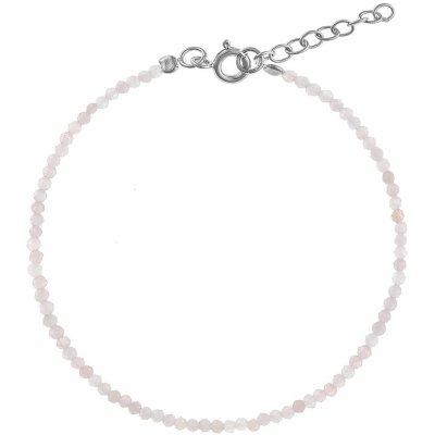 Again korálkový náramek z růžového měsíčního kamene AJKNR009 – Zboží Dáma