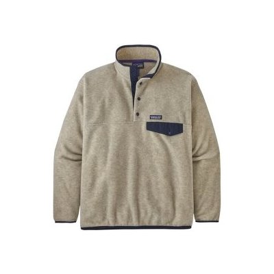 Patagonia Lightweight Synch Snap-T Pullover Men Oatmeal Heather w/Smolder Blue béžová – Zboží Dáma