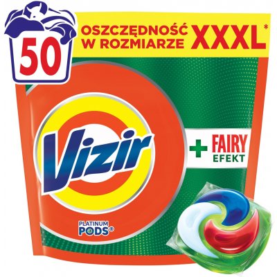 Vizir Platinum PODS Fairy Effect Kapsle na praní 50 PD – Hledejceny.cz