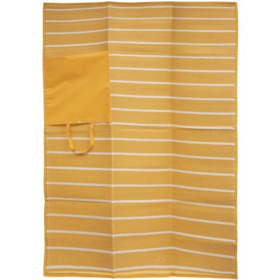 Atmosphera Pikniková deka 150 x 210 cm žlutá – Zboží Dáma