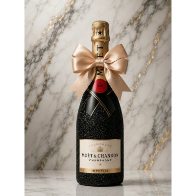 Moët & Chandon Brut Černá dárková zdobená lahev 0,375 l – Sleviste.cz