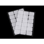 Suchý zip samolepicí obdélníčky 25x32 mm Varianta: 1 bílá, Balení: 1 karta – Zboží Dáma