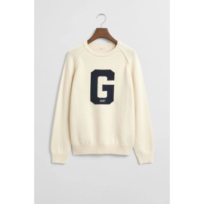 Gant Graphic Raglan C-neck Cream – Zboží Dáma
