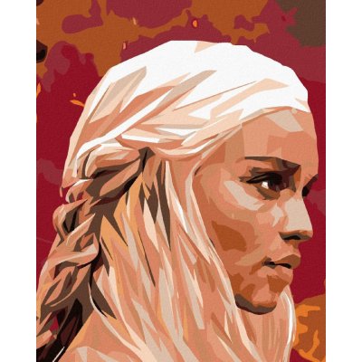 zuty Malování podle čísel Dračí královna 40 x 50 cm bez rámu a bez vypnutí plátna 8596530046288 – Zboží Mobilmania
