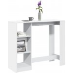 vidaXL Barový stůl s policí bílý 11461.854391 – Zbozi.Blesk.cz