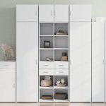 vidaXL Skříň highboard bílá 70 x 42,5 x 185 cm kompozitní dřevo – Zboží Dáma