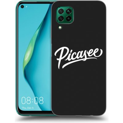 Pouzdro Picasee silikonové Huawei P40 Lite - Picasee - White černé – Zboží Mobilmania