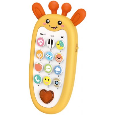 Maamaa Telefon dětský s efekty žirafa 13,5 cm – Zbozi.Blesk.cz
