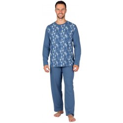 Evona 128 Alan pánské pyžamo dlouhé modré