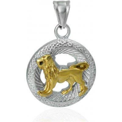 BM Jewellery Přívěsek znamení zvěrokruhu lev z chirurgické oceli S11180050 – Sleviste.cz