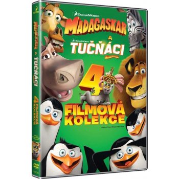 Kolekce: Madagaskar 1-3 + Tučňáci z Madagaskaru DVD