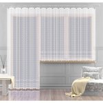 Hotová záclona nebo balkonový komplet, Mia, bílá 350 x 170 cm – Zboží Mobilmania