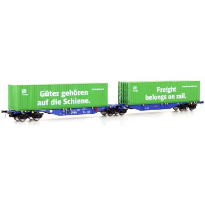 Mehano Dvojitý kontejnerový vůz Sggmrss'90 ERMEWA DB CARGO H0 28398 – Hledejceny.cz