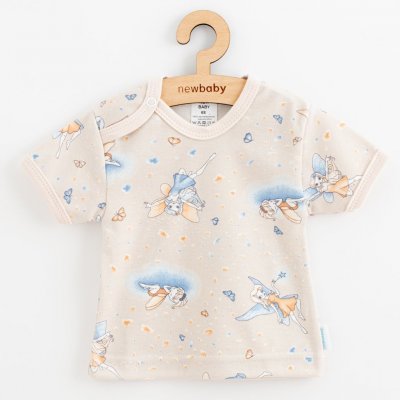 Kojenecké bavlněné tričko s krátkým rukávem New Baby Víla – Zboží Mobilmania