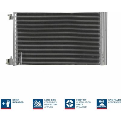 Kondenzátor, klimatizace NISSENS 940124 | Zboží Auto