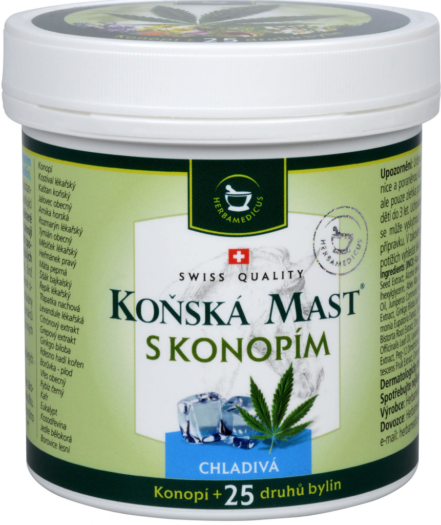Herbamedicus Koňská mast s konopím chladivá 250 ml od 151 Kč - Heureka.cz