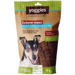 Yoggies Sušené hovězí maso s rybou pro psy proužky 45 g – Zboží Dáma