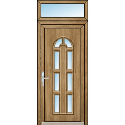 OknaDvereNaMiru.cz Vchodové dveře 3D Linda 1 + Nadsvětlík 90 x 220 cm – Hledejceny.cz