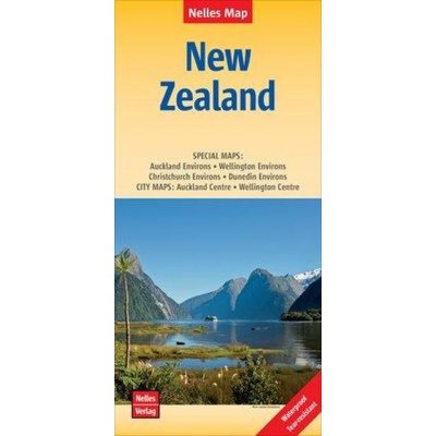 Nelles Map Landkarte New Zealand. Neuseeland / Nouvelle-Zélande / Nueva Zelanda – Zboží Mobilmania