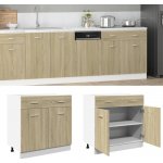 Petrashop Spodní skříňka se zásuvkou dub sonoma 80x46x81,5 cm dřevotříska – Zboží Dáma