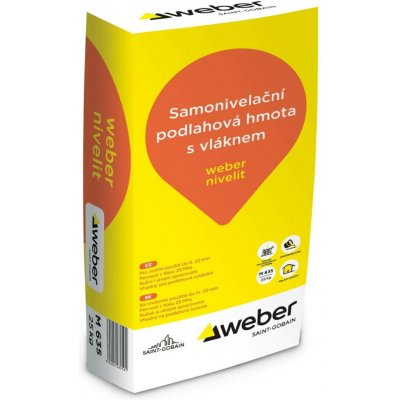 Hmota samonivelační podlahová weber nivelit – 25 kg – Sleviste.cz