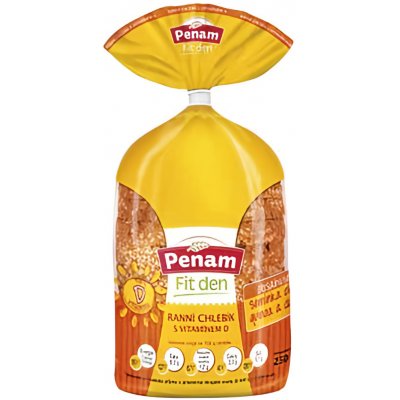 Penam Ranní Chlebík s vitaminem D, krájený 250 g – Zboží Dáma