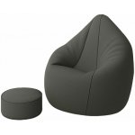 Mekem sedací vak Super 5XL obj. 550 L s podnožkou, mat.Nylon, barva světle šedá – Sleviste.cz