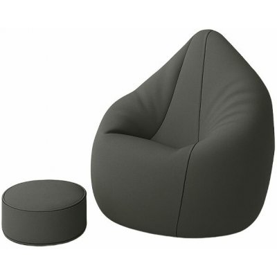 Mekem sedací vak Super 5XL obj. 550 L s podnožkou, mat.Nylon, barva světle šedá – Sleviste.cz