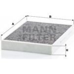 Filtr, vzduch v interiéru MANN-FILTER CUK 34 003 – Hledejceny.cz