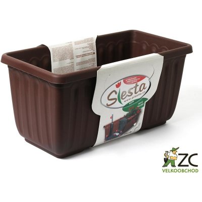 Plastia Samozavlažovací truhlík SIESTA LUX 40x20x19 cm čokoládový – Zboží Mobilmania